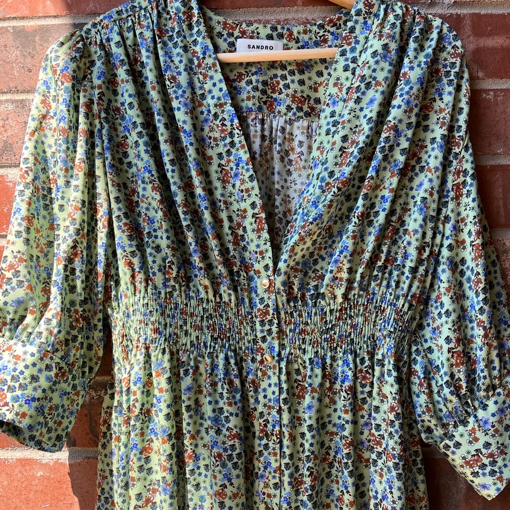 NWT Sandro Provence Midi Dress